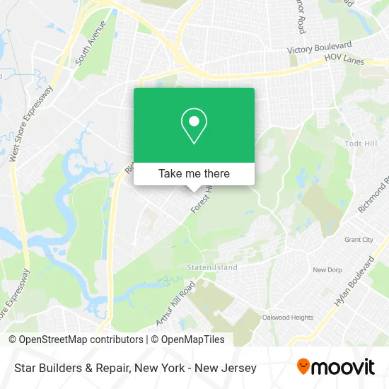 Star Builders & Repair map
