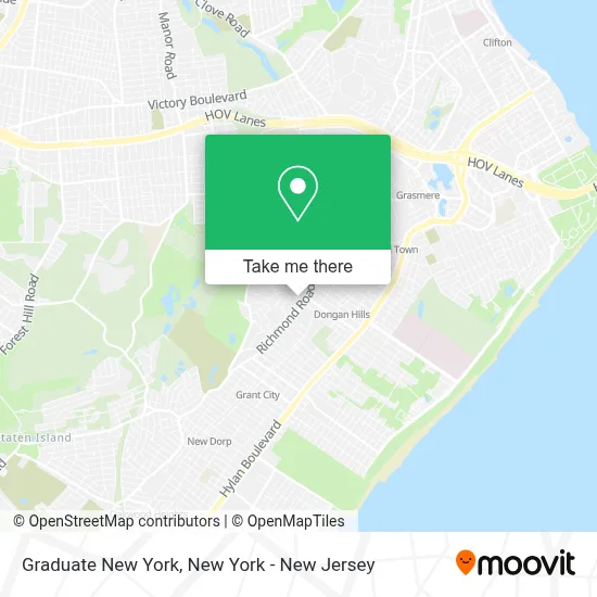 Graduate New York map