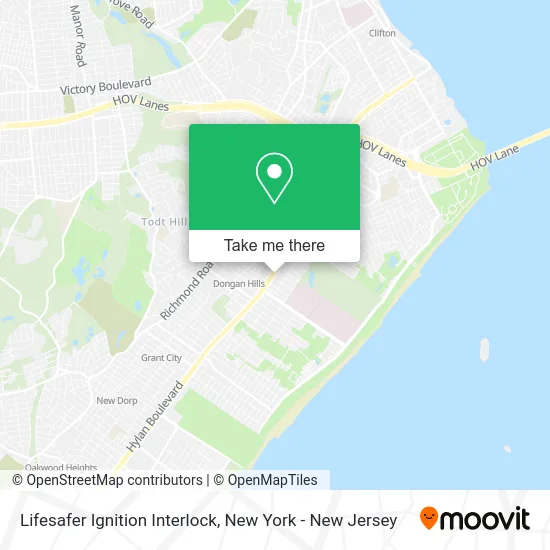 Mapa de Lifesafer Ignition Interlock