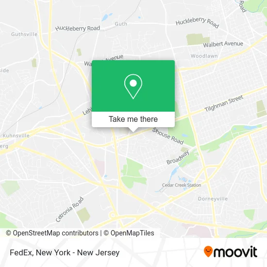 FedEx map
