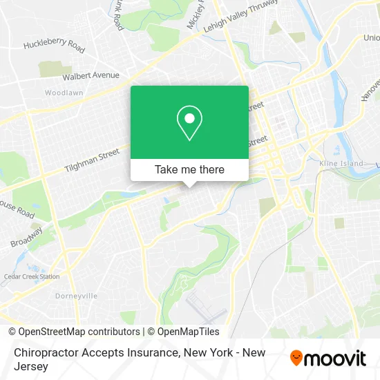 Chiropractor Accepts Insurance map