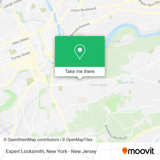 Expert Locksmith map