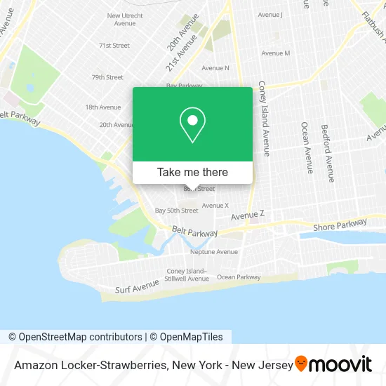 Amazon Locker-Strawberries map