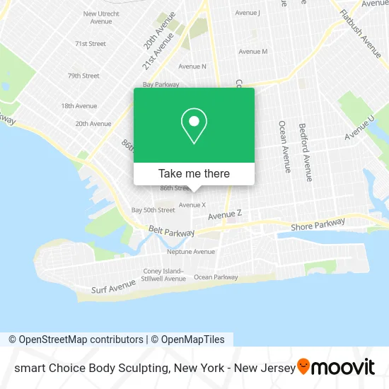 smart Choice Body Sculpting map