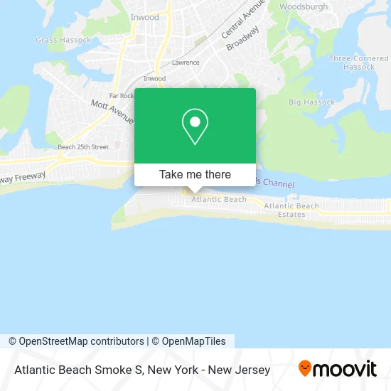 Atlantic Beach Smoke S map