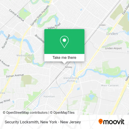 Security Locksmith map