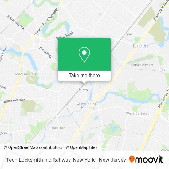 Tech Locksmith Inc Rahway map