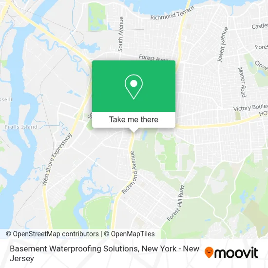 Basement Waterproofing Solutions map