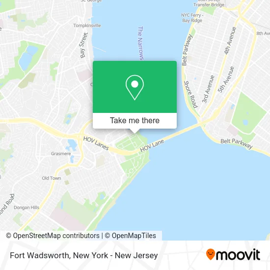 Fort Wadsworth map