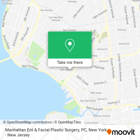 Manhattan Ent & Facial Plastic Surgery, PC map
