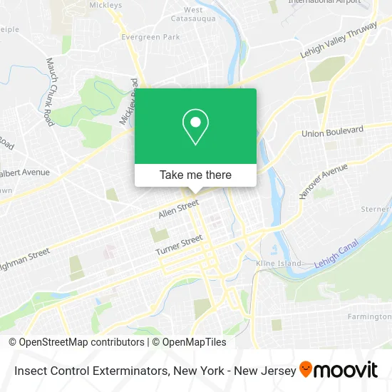 Insect Control Exterminators map