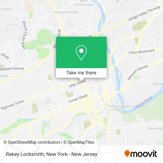 Rekey Locksmith map