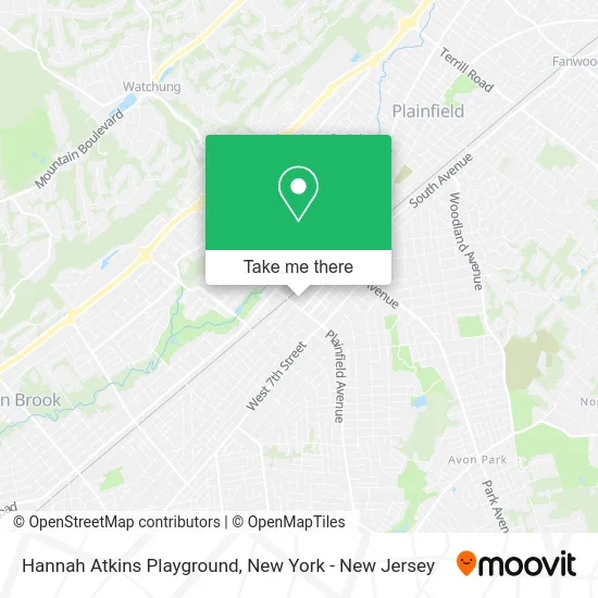 Hannah Atkins Playground map