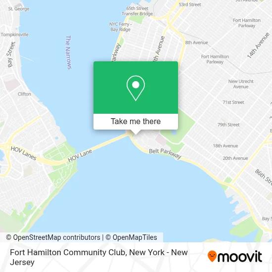 Fort Hamilton Community Club map