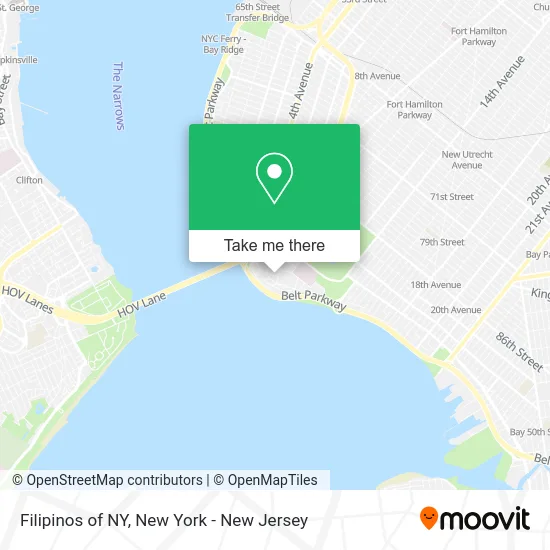 Filipinos of NY map
