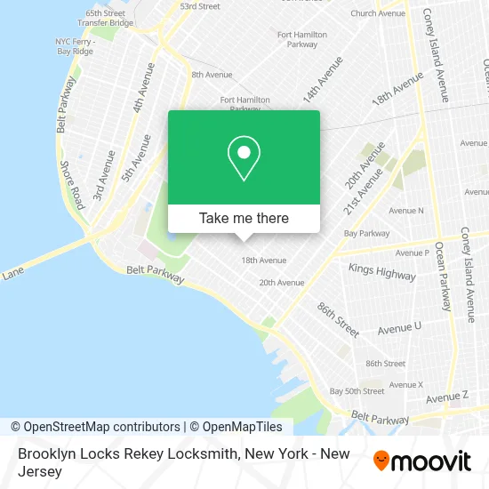 Brooklyn Locks Rekey Locksmith map