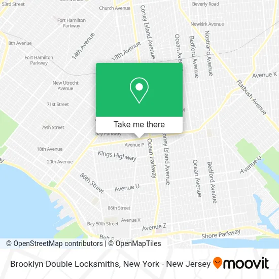 Brooklyn Double Locksmiths map
