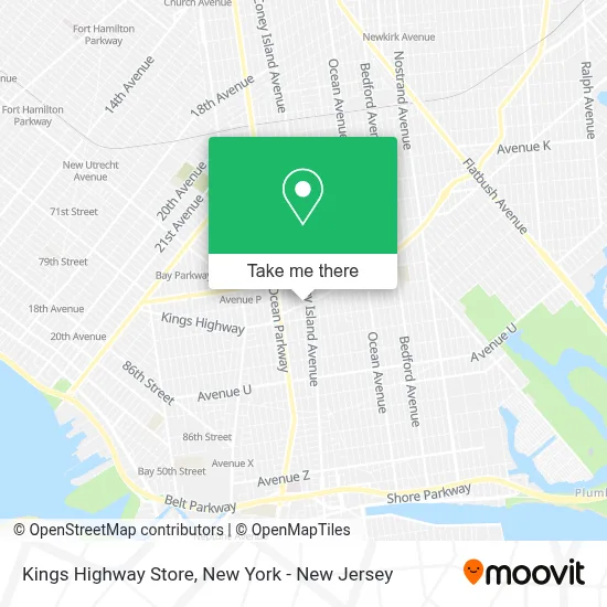 Kings Highway Store map