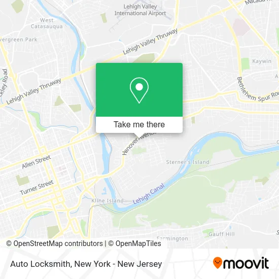 Auto Locksmith map