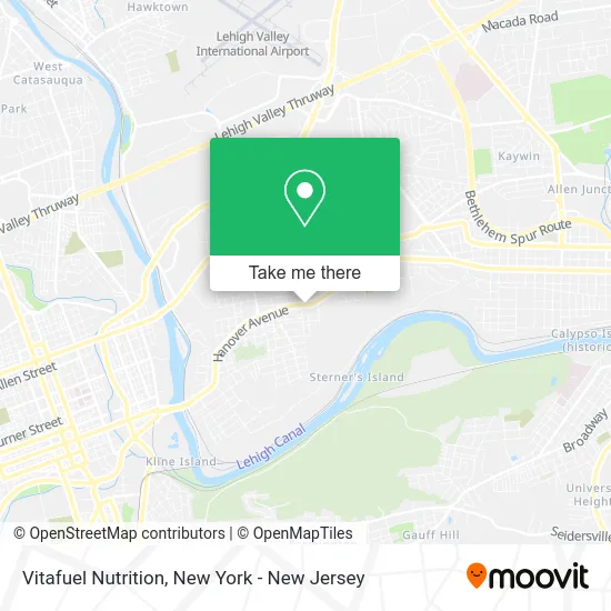 Vitafuel Nutrition map