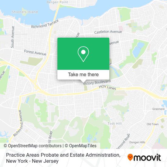 Practice Areas Probate and Estate Administration map