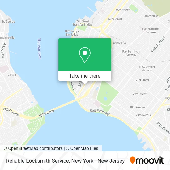 Reliable-Locksmith Service map
