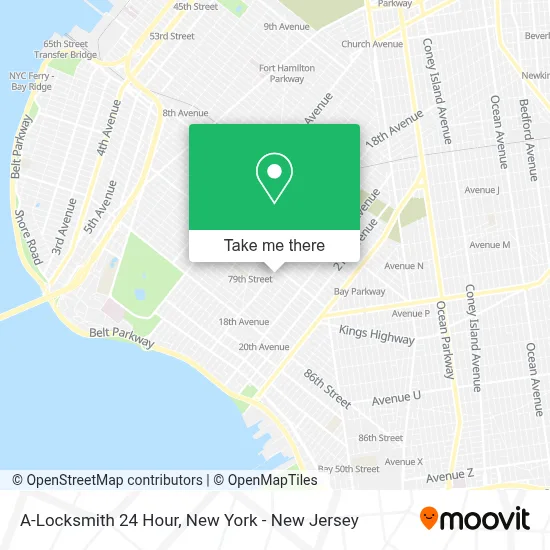 A-Locksmith 24 Hour map