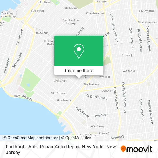 Forthright Auto Repair Auto Repair map
