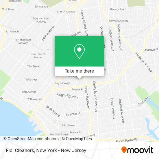 Fidi Cleaners map