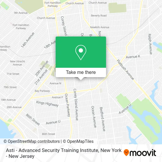 Mapa de Asti - Advanced Security Training Institute