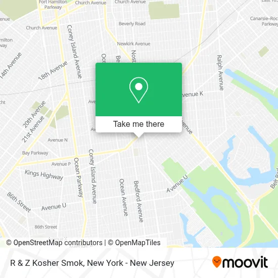 R & Z Kosher Smok map