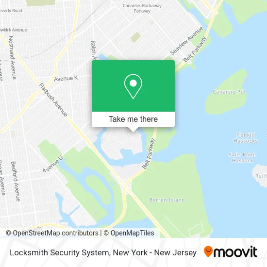 Mapa de Locksmith Security System
