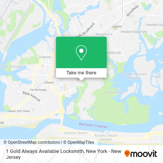 1 Gold Always Available Locksmith map