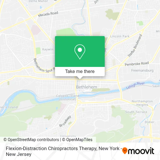 Flexion-Distraction Chiropractors Therapy map