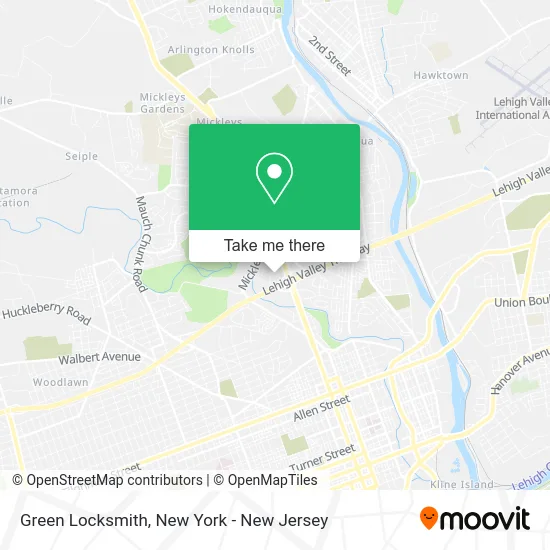 Green Locksmith map