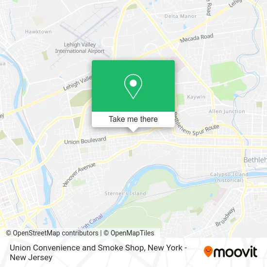 Union Convenience and Smoke Shop map