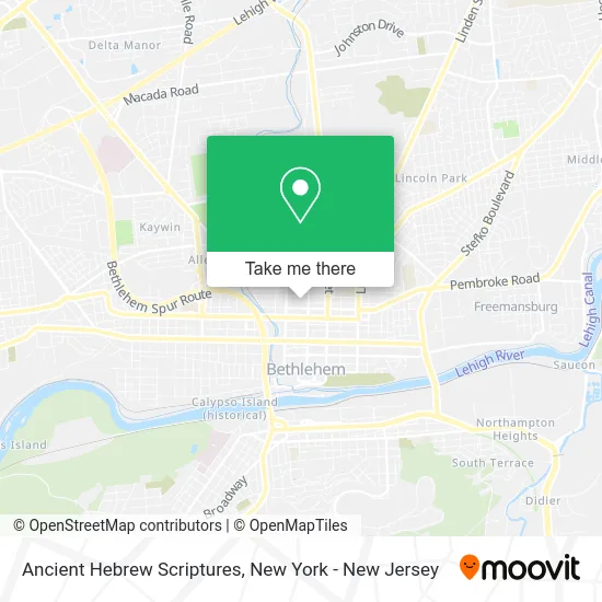 Ancient Hebrew Scriptures map