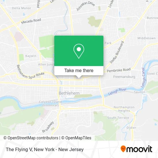 The Flying V map