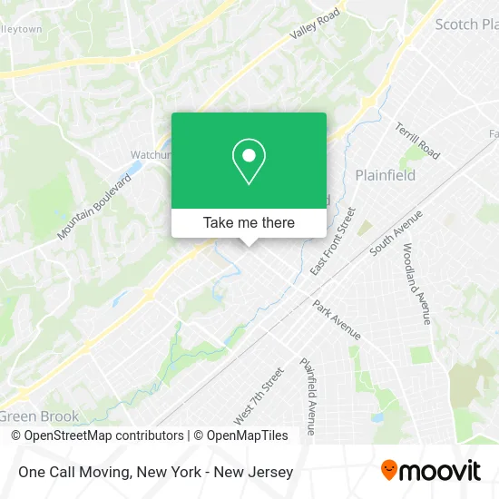One Call Moving map