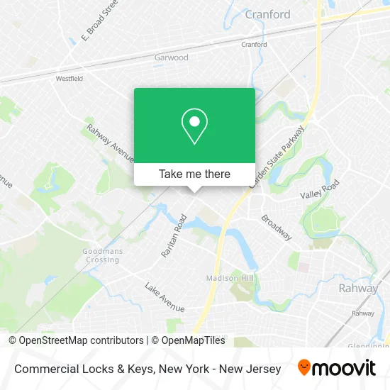 Commercial Locks & Keys map