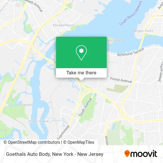 Goethals Auto Body map