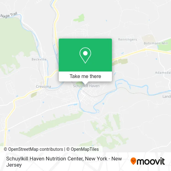 Schuylkill Haven Nutrition Center map
