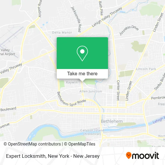 Expert Locksmith map
