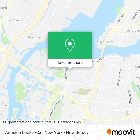 Amazon Locker-Cal map