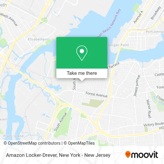 Amazon Locker-Drever map