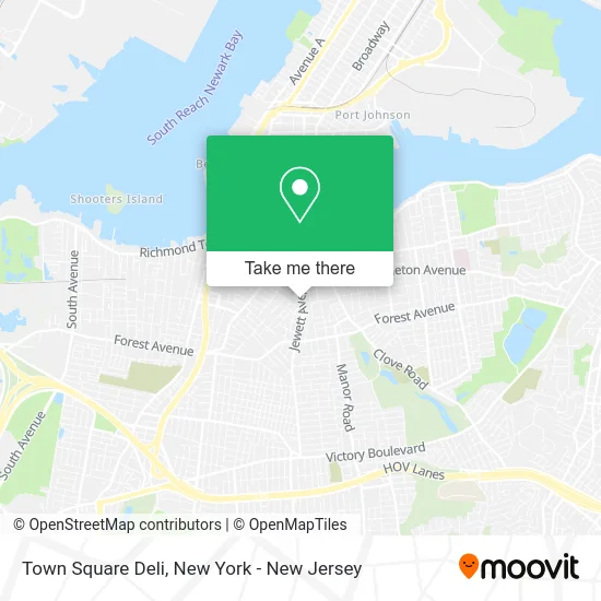 Town Square Deli map
