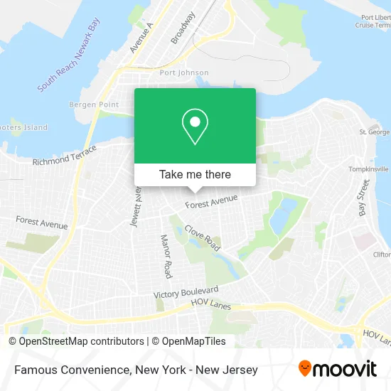 Famous Convenience map