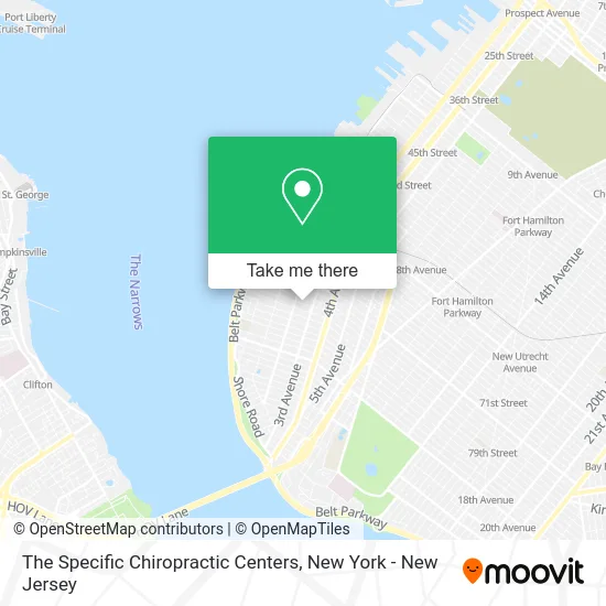 The Specific Chiropractic Centers map