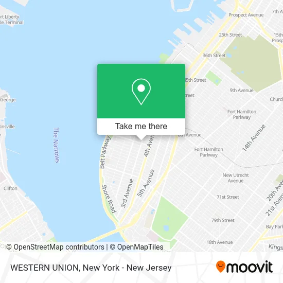 WESTERN UNION map