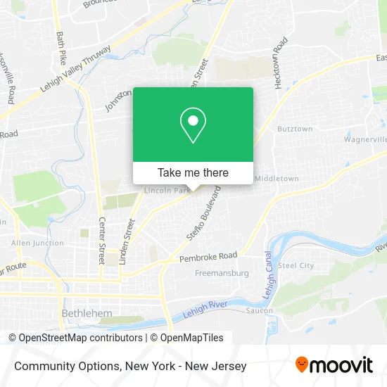 Community Options map